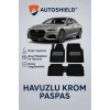 Audi A5 Serisi Tüm Modeller İle Uyumlu Universal Derin Havuzlu Paspas Krom Karbon
