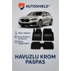 BMW 1 Serisi Tüm Modeller İle Uyumlu Universal Derin Havuzlu Paspas Krom Karbon