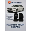 BMW 3 Serisi Tüm Modeller İle Uyumlu Universal Derin Havuzlu Paspas Krom Karbon