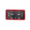 Çerçeveli Dikdörtgen  Plakalık Plaka Altlığı Kırmızı 32X17cm 1 Adet