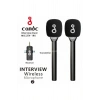 Çift Mikrofonlu Profosyonel Kablosuz Yüksek Kaliteli Ses Kaydı Röportaj Mikrofonu