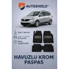 Dacia Lodgy Serisi Tüm Modeller İle Uyumlu Universal Derin Havuzlu Paspas Krom Karbon