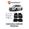 DS Automobiles DS4 Serisi Tüm Modeller İle Uyumlu Universal Derin Havuzlu Paspas Krom Karbon