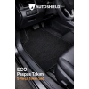 Eco Siyah Halı Oto 5li Paspas Seti Siyah Kenar Dikişli - Her Araca Uygun