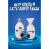 Gece Görüşlü Akıllı Dönebilen Ev Kamerası Ampül Kamera
