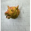 Gold Kurt Duvar Aksesuarı Asılabilir 3d Dekoratif Heykel 25x19 Cm