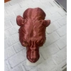 Gold Red Jaguar Başı Duvar Aksesuarı Asılabilir Dekoratif 20x16 Cm