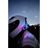 Helmet Graffiti Motor Kask Kulaklık Rgb Modlu Su Geçirmez 6.0 Bluetooth Intercom Yenı Model