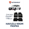 Hyundai i20 N Line Serisi Tüm Modeller İle Uyumlu Universal Derin Havuzlu Paspas Krom Karbon