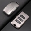 Land Rover Range Rover 2018 Sonrası Uyumlu Smart 3 Buton Silikon Oto Anahtar Kumanda Kabı Kılıf Gri
