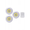 Led Lamba 3lü Uzaktan Kumandalı Yapışkanlı
