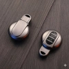 Mini Cooper-S Uyumlu Smart 3 Buton Silikon Oto Anahtar Kumanda Kabı Kılıf Gri