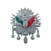 Osmanlı Devlet Arması Vidalı Kabartma Logo Büyük 12x11cm Krom
