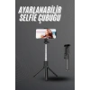 Selfie Çubuğu Tripod Bluetooth Kumandalı Selfie Çubuğu Telefon Tutucu