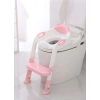 Softy Merdivenli Tuvalet Adaptörü - Çocuğunuz İçin Güvenli Ve Konforlu Tuvalet Eğitimi Pembe