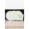 Spot Lamba Led Işık 3lü Uzaktan Kumandalı Pilli Yapışkanlı Kablosuz