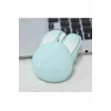 Tavşan Figürlü Kablosuz Mouse Pil Dahil Etiket Hediyeli Mavi
