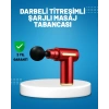 Titreşimli Masaj Tabancası 4 Başlıklı 6 Hız Ayarlı Kas Rahatlatıcı