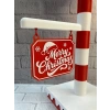 Yılbaşı Tabelalı Dekoratif Lamba Merry Christmas Işıklı Tasarım