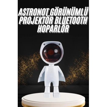 180 Derece Dönebilen Astronot Masa Ve Gece Lambası Projektör
