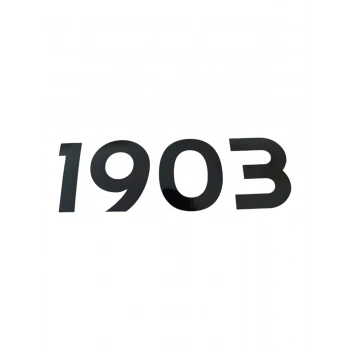 1903 Yazılı Oto Sticker Siyah 20x7cm