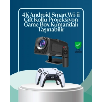 450 Ansı Lümen, 4k Destekli Kompakt Ev Projektörü