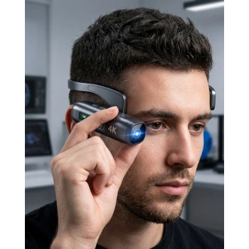 4k Giyilebilir Mini Kamera Eıs Stabilizasyon 120° Geniş Açı Wifi Kontrol