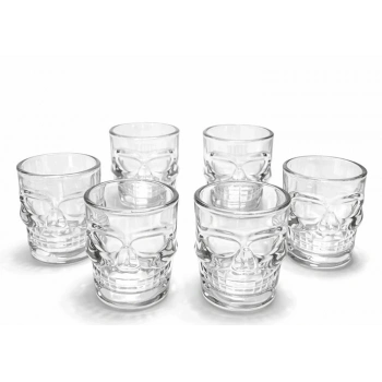 6lı Cam Kurukafa Bardak Seti Alk5116