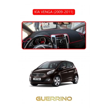 KİA VENGA 2009-2011TORPİDO KORUYUCU HALISI KIRMIZI KENAR