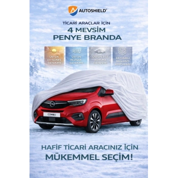 Opel Combo Penye Branda Garaj Branda Örtüsü Dayanıklı Kalın Penye Branda Otomobil Çadır Branda Gri