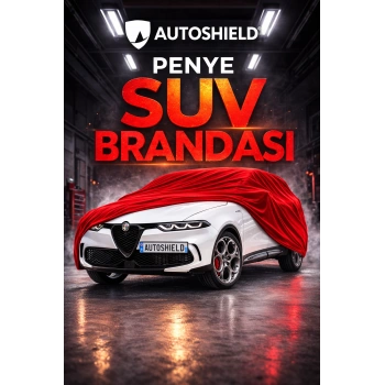 Alfa Romeo Tonale Premium Penye SUV Araç Brandası Kalın Kumaş Garaj Brandası Oto Araç Koruma Örtüsü Kırmızı