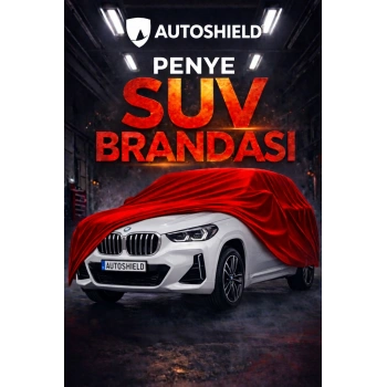 BMW X1 Serisi Premium Penye SUV Araç Brandası Kalın Kumaş Garaj Brandası Oto Araç Koruma Örtüsü Kırmızı