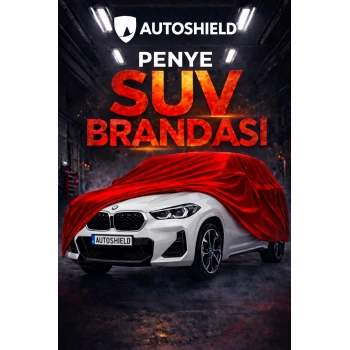 BMW X2 Serisi Premium Penye SUV Araç Brandası Kalın Kumaş Garaj Brandası Oto Araç Koruma Örtüsü Kırmızı