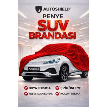 BYD Atto 3 Premium Penye SUV Araç Brandası Kalın Kumaş Garaj Brandası Oto Araç Koruma Örtüsü Kırmızı