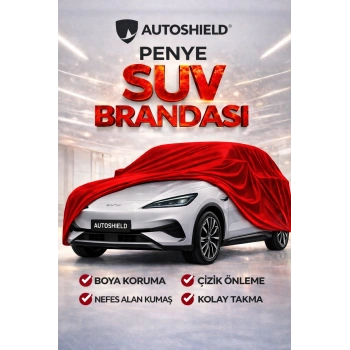 BYD Seal U Premium Penye SUV Araç Brandası Kalın Kumaş Garaj Brandası Oto Araç Koruma Örtüsü Kırmızı