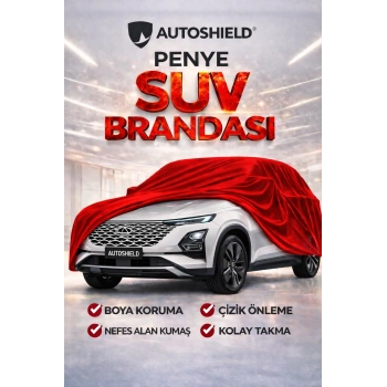 Chery Omoda 5 Penye SUV Araç Brandası Kalın Kumaş Garaj Brandası Oto Araç Koruma Örtüsü Kırmızı