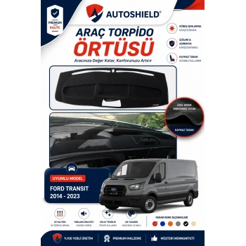 Ford Transit (2019-2023) Torpido Örtüsü Tam Uyumlu | Ön Göğüs Koruma Önleyici Gri