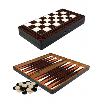 Ahşap Tavla Takımı Büyük Boy