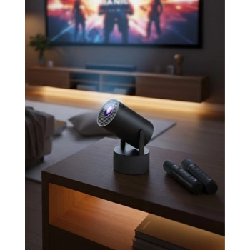 Akıllı Projeksiyon Cihazı Karaoke Mikrofonlu 1080p Android