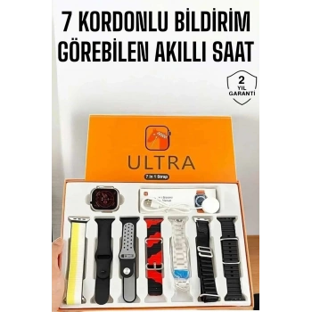 Akıllı Saat 7 Farklı Kordonlu Arama Cevaplayan Bildirim Gps Özelliği