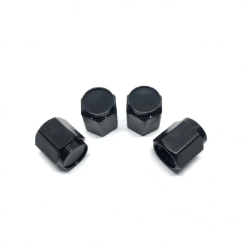 Altıgen Sibop Kapağı 4lü Parlak Siyah