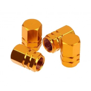 Alüminyum Altıgen Sibop Kapağı 4lü Altın Sarı