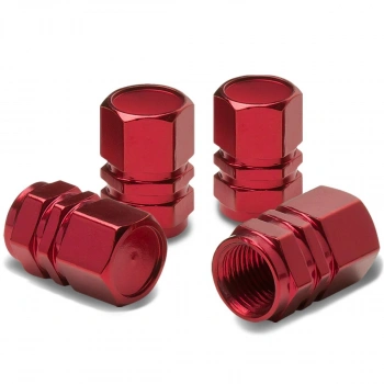 Alüminyum Altıgen Sibop Kapağı 4lü Kırmızı