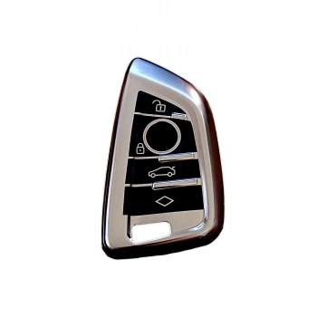 BMW G20 G30 G05 Anahtar Uyumlu Silikon Oto Anahtar Kumanda Kabı Kılıf Füme