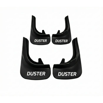 Dacia Duster Yazılı Uyumlu Paçalık Tozluk Çamurluk 4lü Ön Arka Takım Siyah