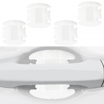 Dış Kapı Kolu Koruma Bandı Silikon 4 Parça Beyaz