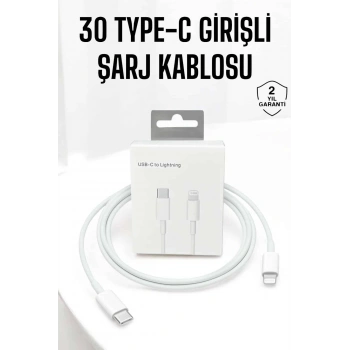 Iphone Uyumlu İos Uyumlu Lightning Hızlı Şarj Tye C Lightning Şarj Kablosu