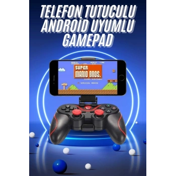 Joystik Gamepad Bluetooth Telefon Tutucu Oyun Kolu Telefon Android Uyumlu