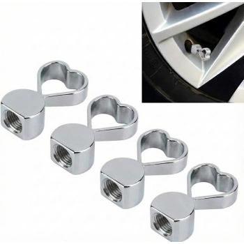 Kalpli Alüminyum Sibop Kapağı 4lü Set Krom