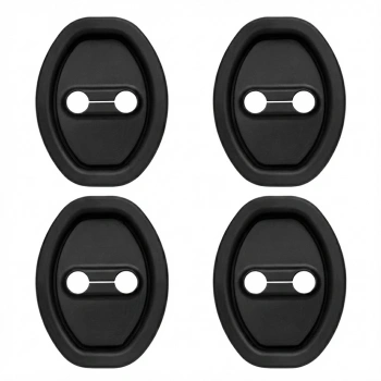 Kapı Kilit Karşılığı Koruma Silikonu 4 Parça Siyah